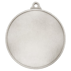 Back of Elite Series Antique Silver Medal showing personalization engraving area