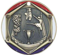 Dance, Tri-Color Enameled Border Medal