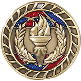 Leadership Medal with Translucent Color Fill & Glitter