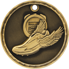 Track 3-D 2" Medal