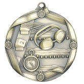 Swimming Elite medal – antique gold finish with swimmer and waves design