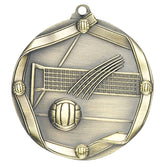 Back of Elite Series Volleyball Elite Medal showing 2⅛″ personalization engraving area.