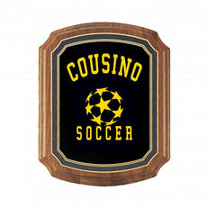 Walnut Plaque and Designer Plate