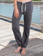 Ladies Triblend Vintage Washed Fleece Jogger, by Enza