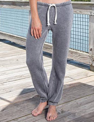 Ladies Triblend Vintage Washed Fleece Jogger, by Enza
