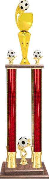 Custom Graphic 4-Column Soccer Trophy