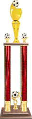Custom Graphic 4-Column Soccer Trophy