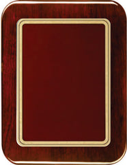 Rosewood Piano Finish Round Corner Plaque