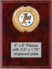 Marble Finish Plaque 6x8