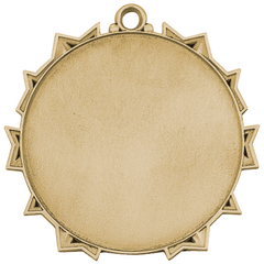 Gold Golf 2-1/4" Ten Star Medal