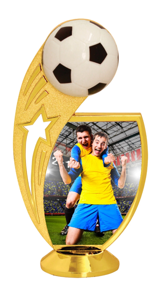 Custom Graphic 4-Column Soccer Trophy
